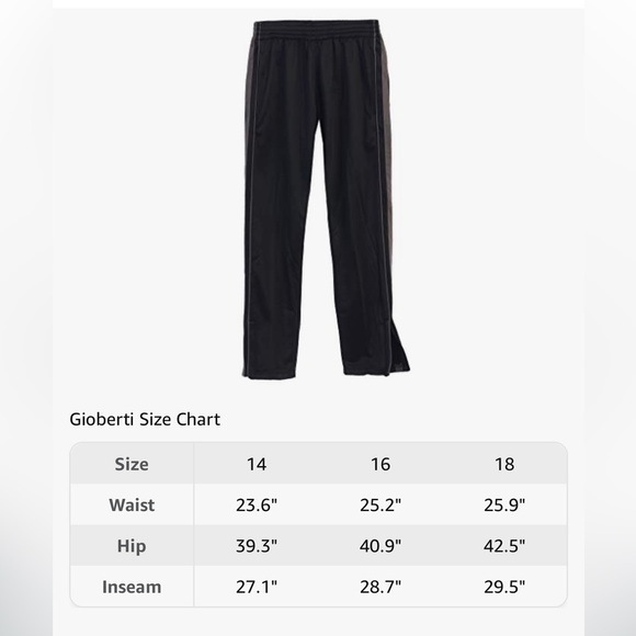 NWT, Gioberti, Boys, Track Jogger Athletic Pants with Zip Bottom - Picture 5 of 8